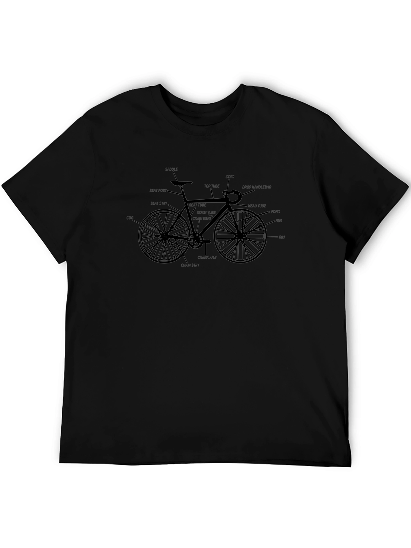 Bike Anatomy T-Shirt - Cycle Enthusiast Tee