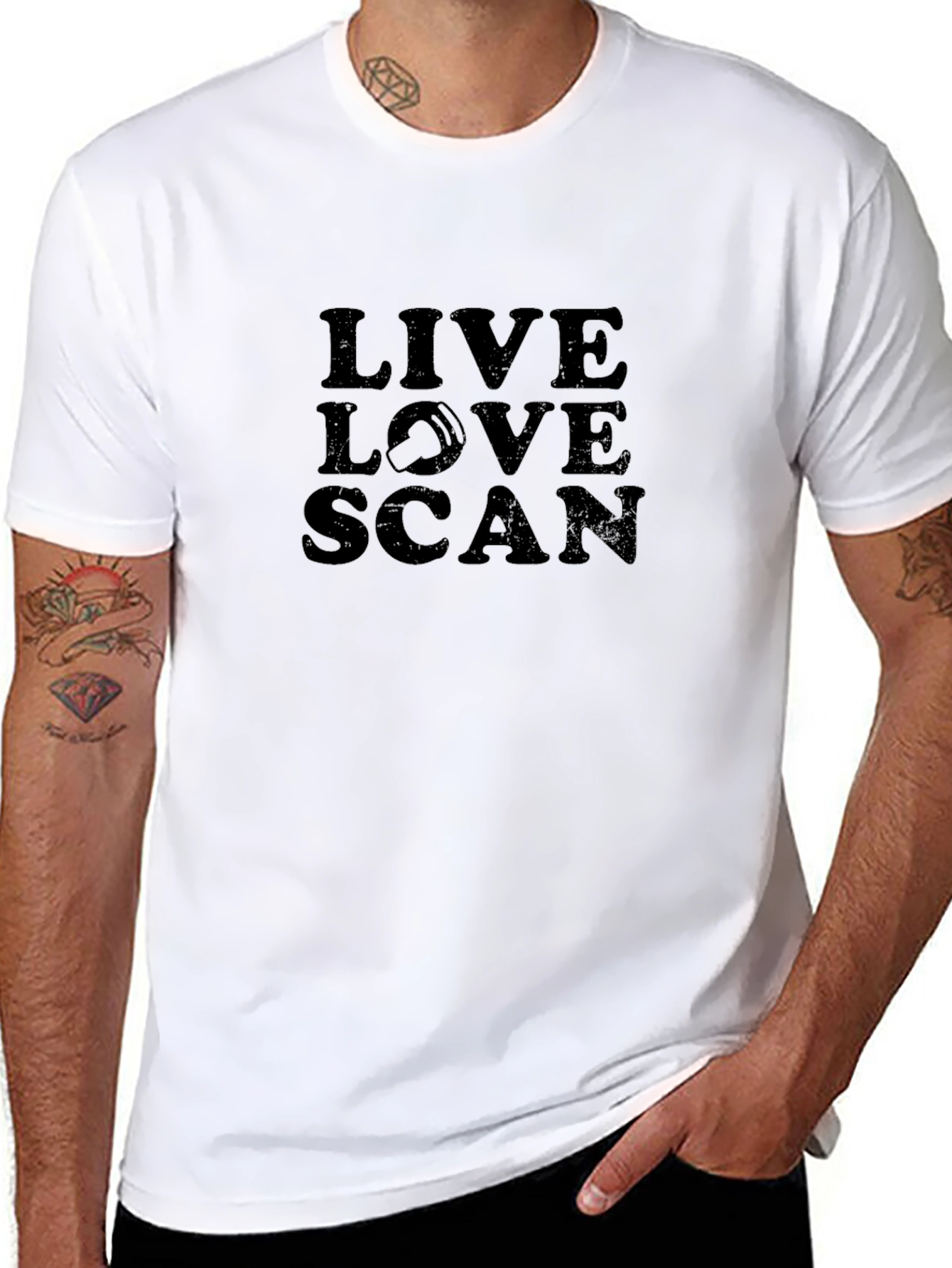 Live Love Scan T-Shirt - Radiography Tee