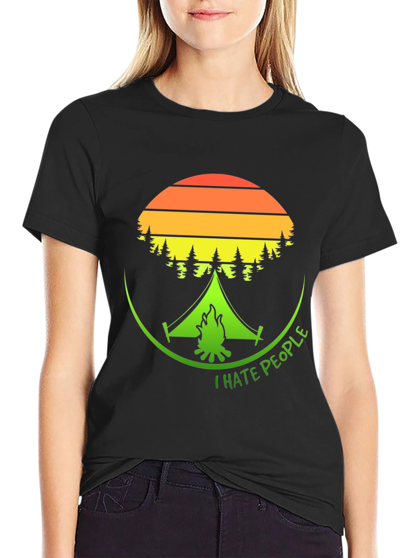 I Hate People Camping Graphic T-Shirt