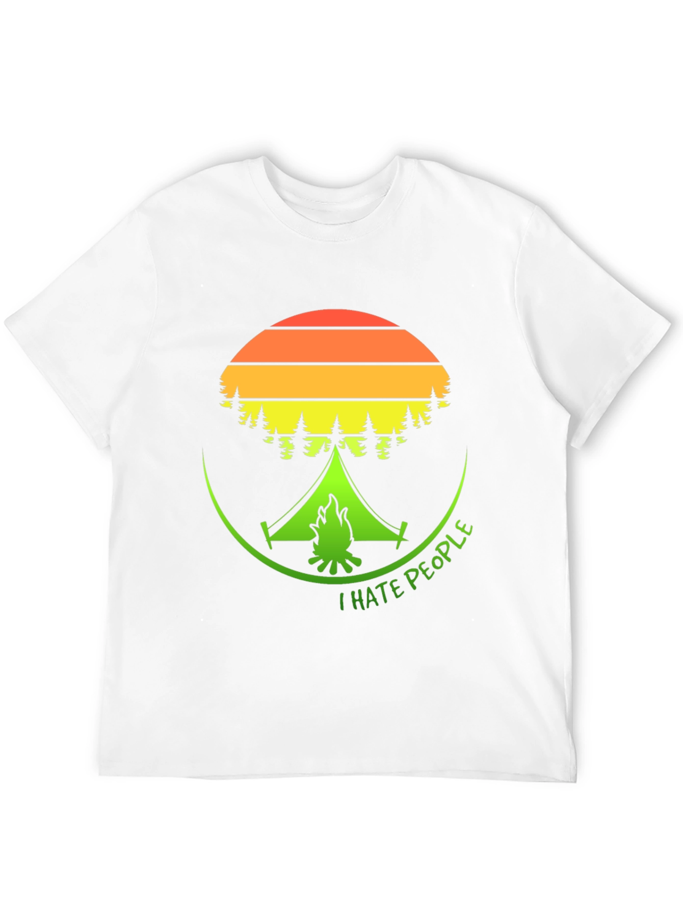 I Hate People Camping Graphic T-Shirt