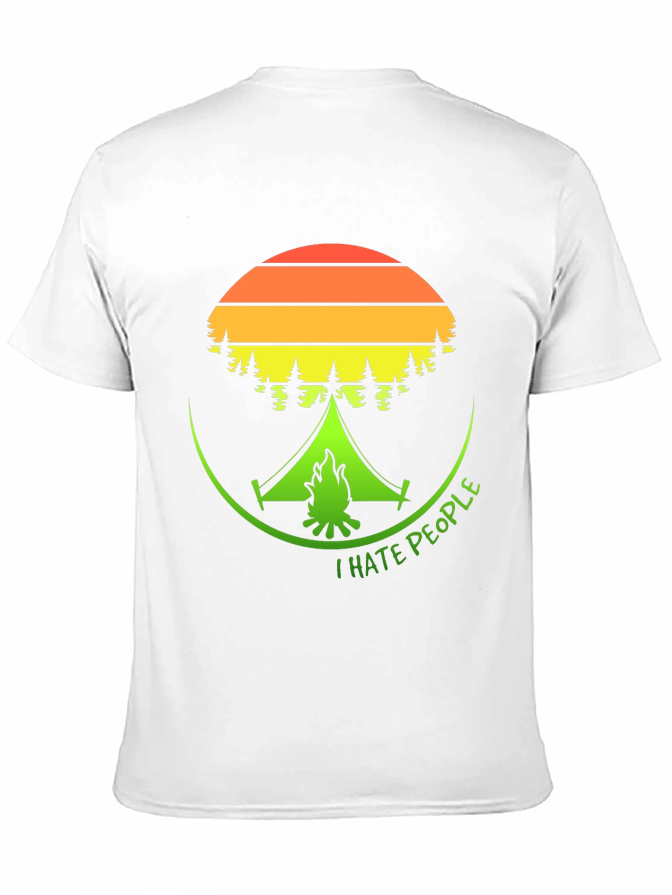 I Hate People Camping Graphic T-Shirt