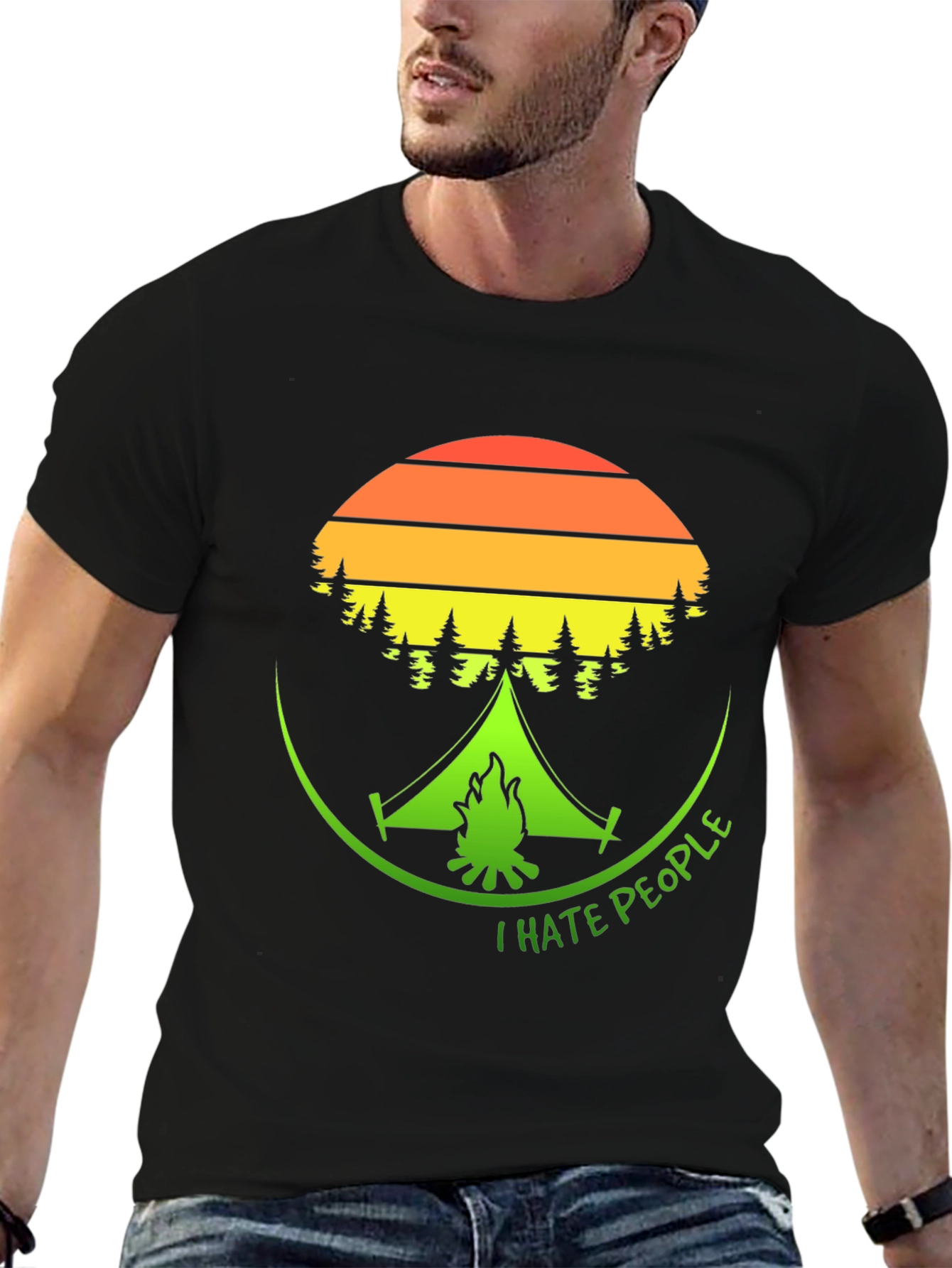 I Hate People Camping Graphic T-Shirt