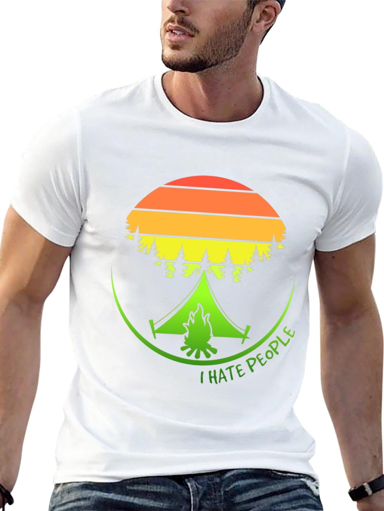 I Hate People Camping Graphic T-Shirt