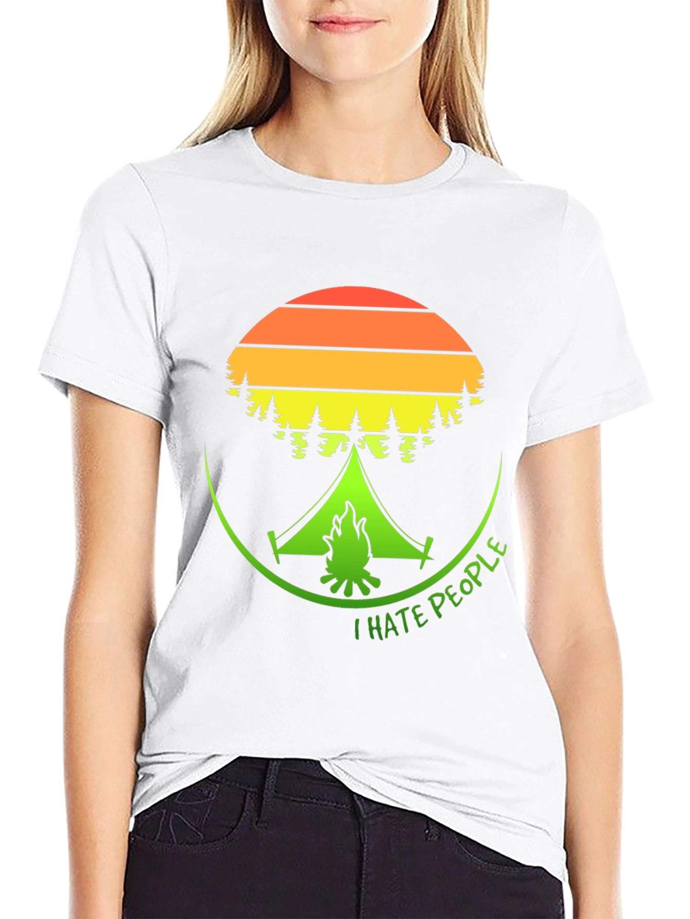 I Hate People Camping Graphic T-Shirt