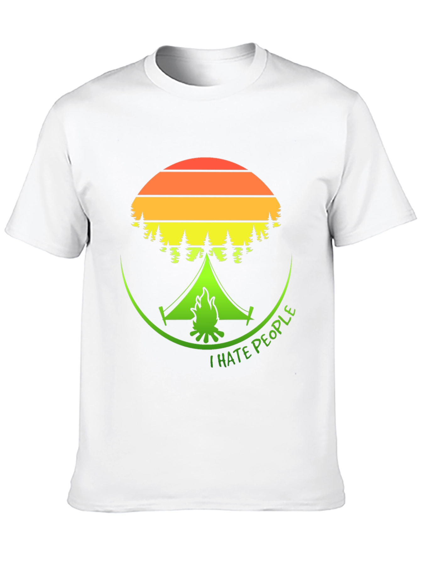 I Hate People Camping Graphic T-Shirt