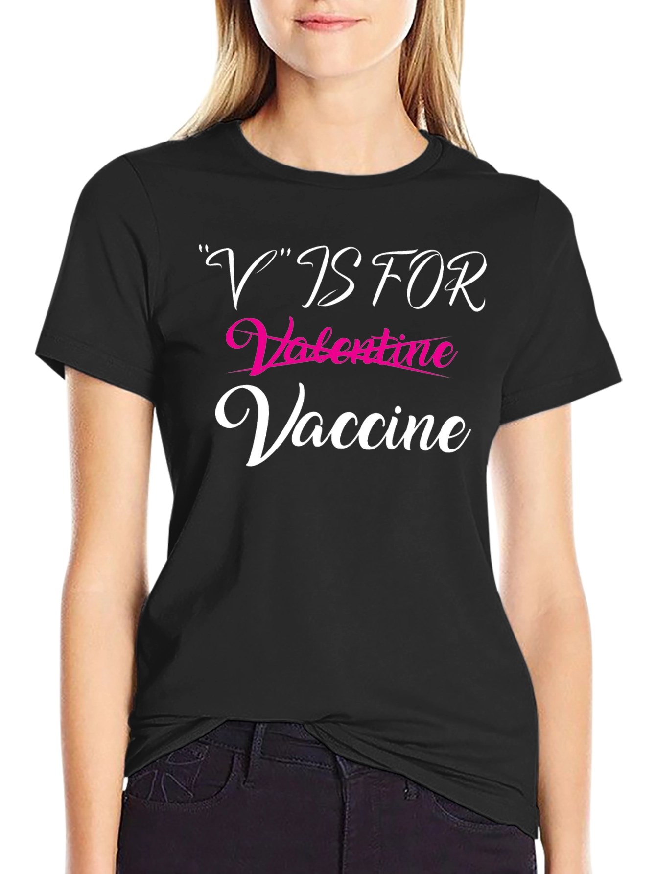 V is for Valentine Vaccine T-Shirt