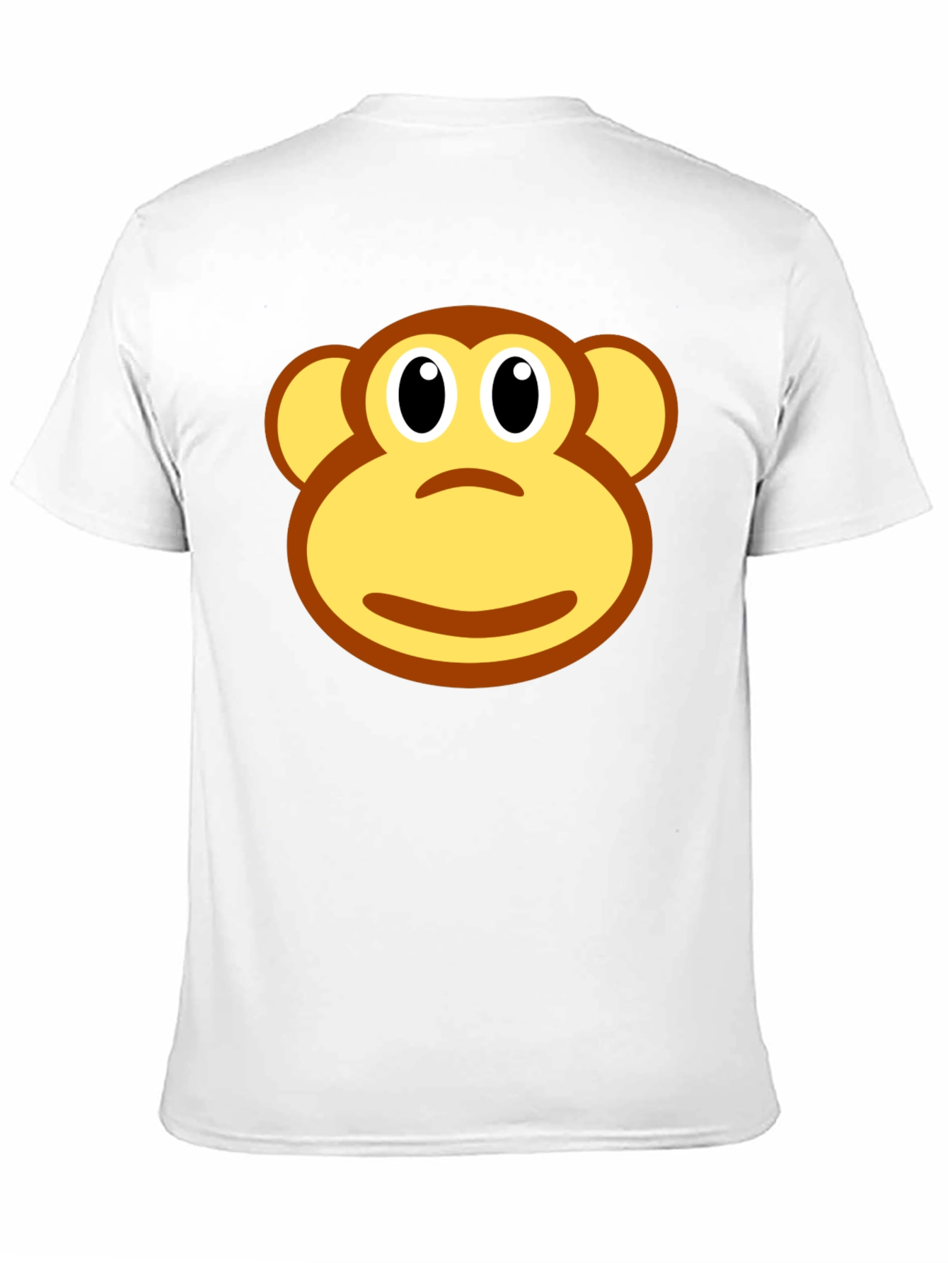 Monkey Face Graphic Black T-Shirt