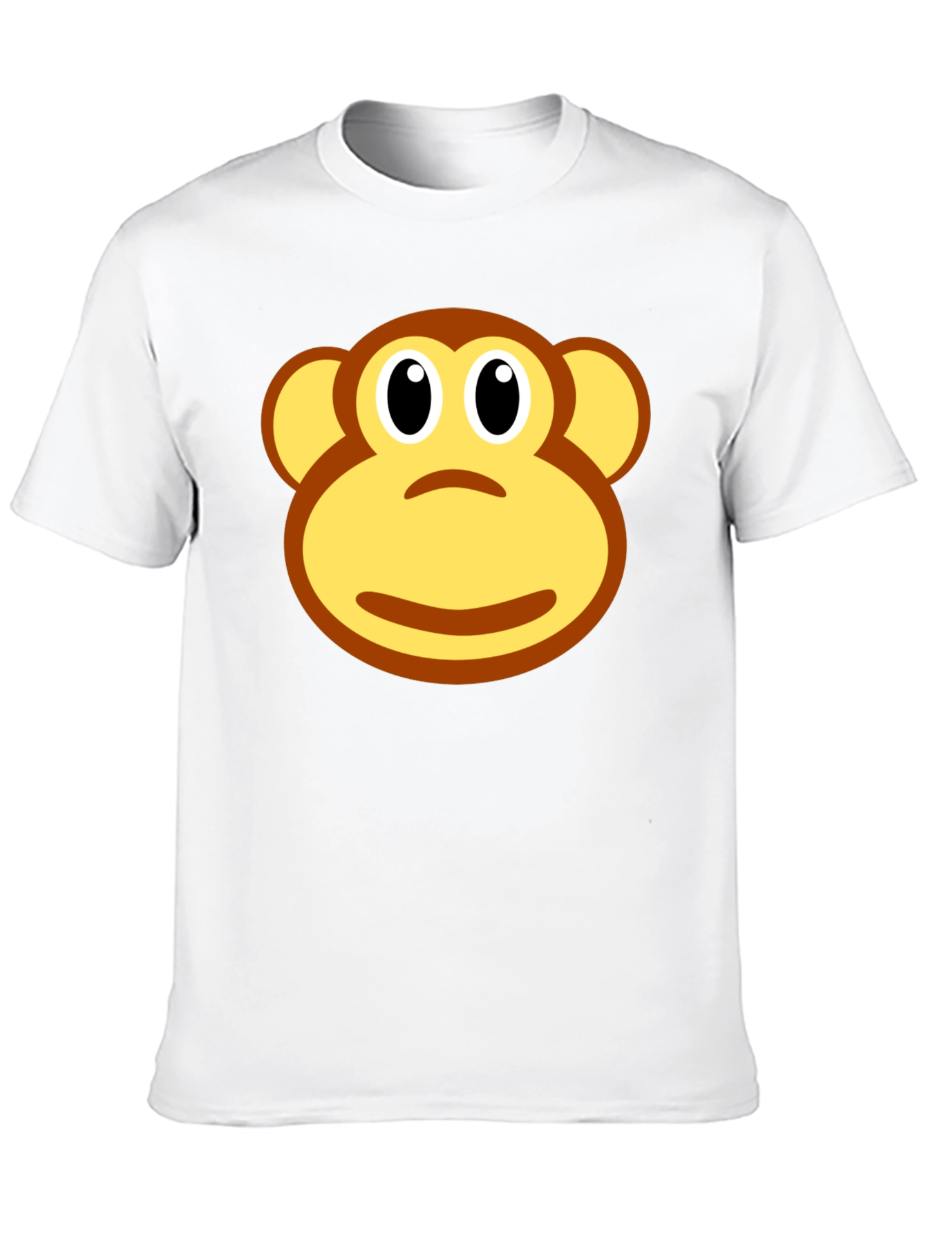 Monkey Face Graphic Black T-Shirt