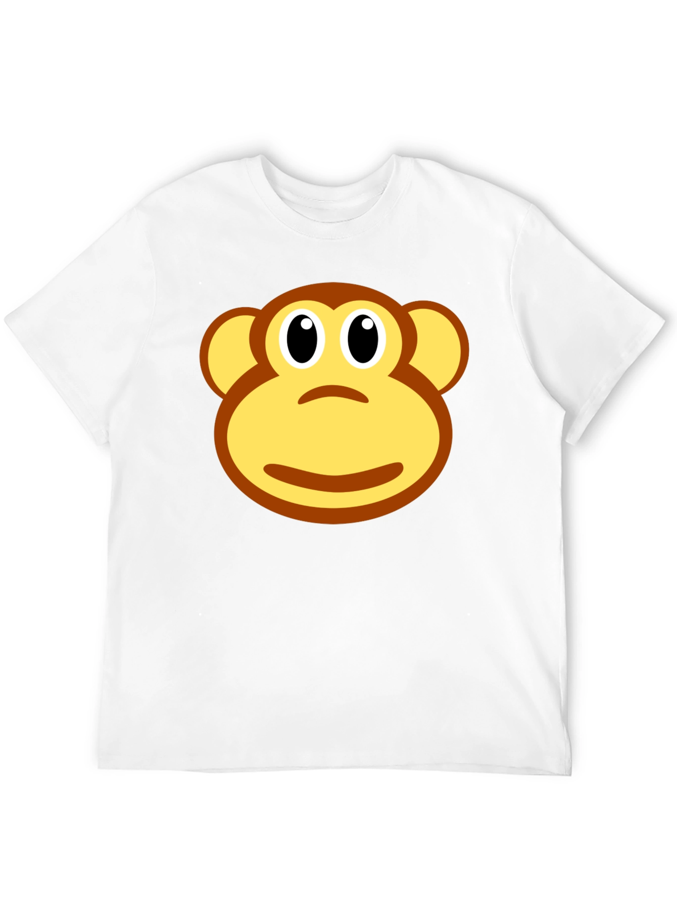 Monkey Face Graphic Black T-Shirt