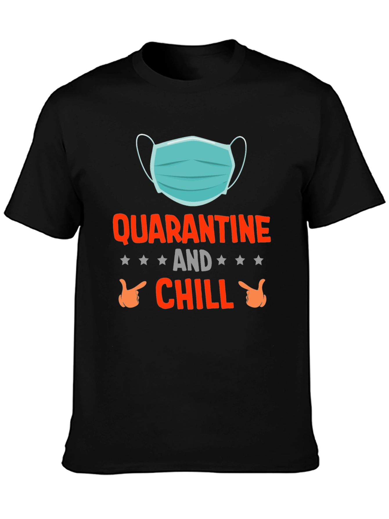 Quarantine and Chill T-Shirt | Funny Novelty Graphic Tee