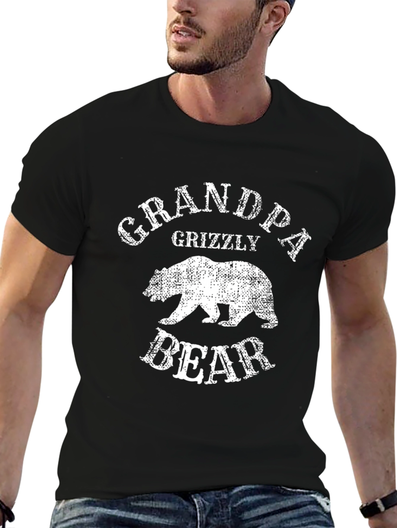 Grandpa Grizzly Bear Graphic Tee