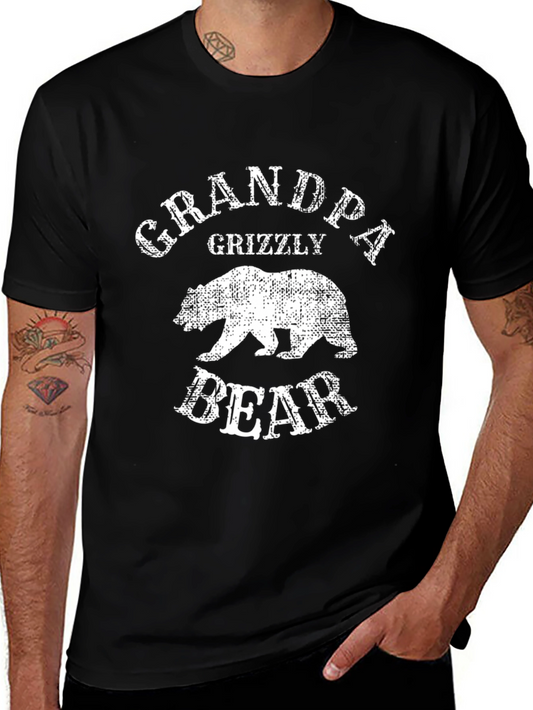 Grandpa Grizzly Bear Graphic Tee