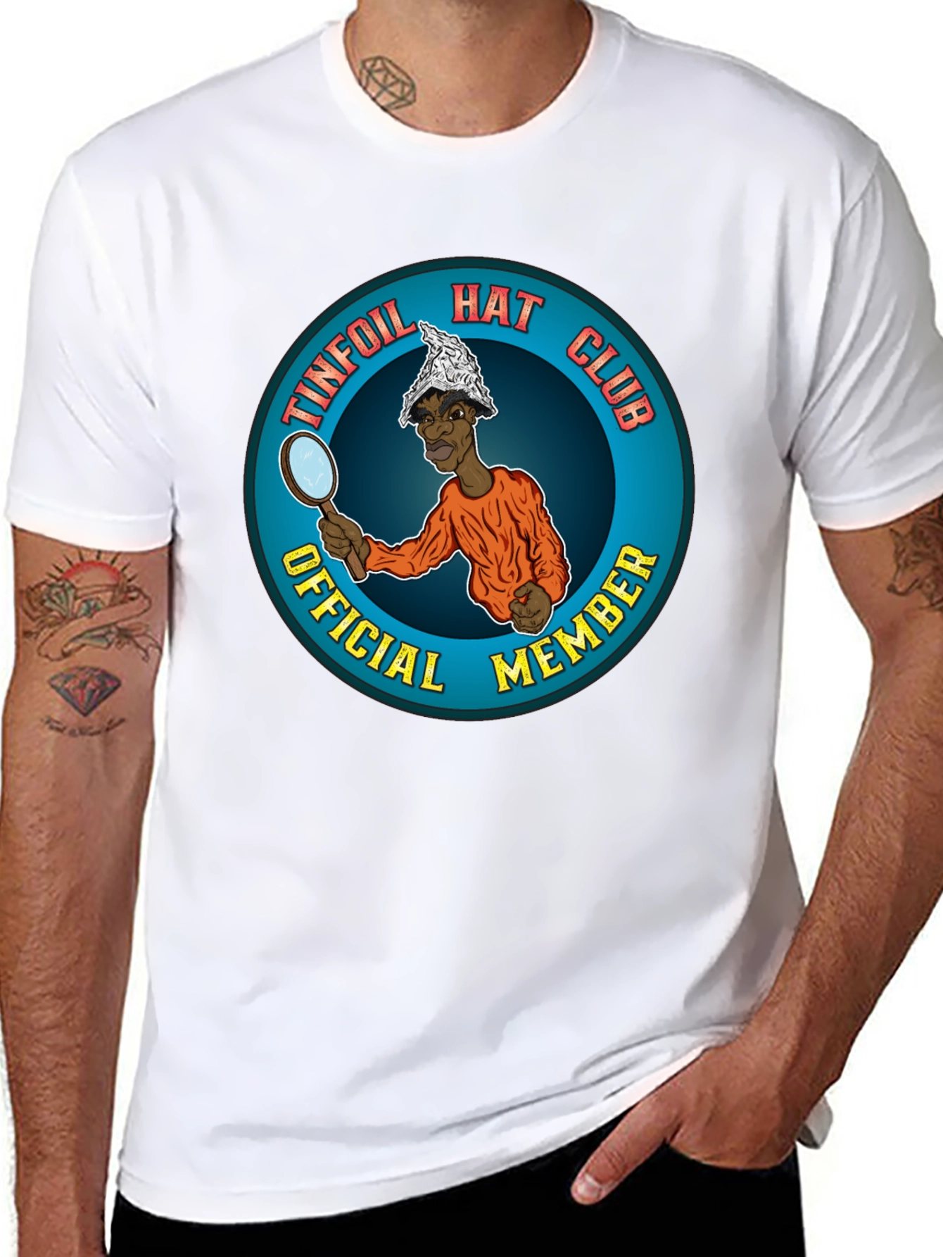 Tinfoil Hat Club Official Member Black T-Shirt