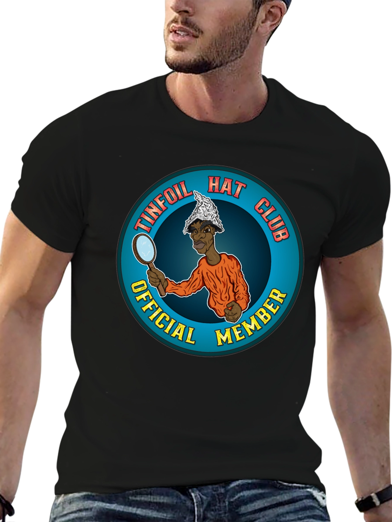Tinfoil Hat Club Official Member Black T-Shirt