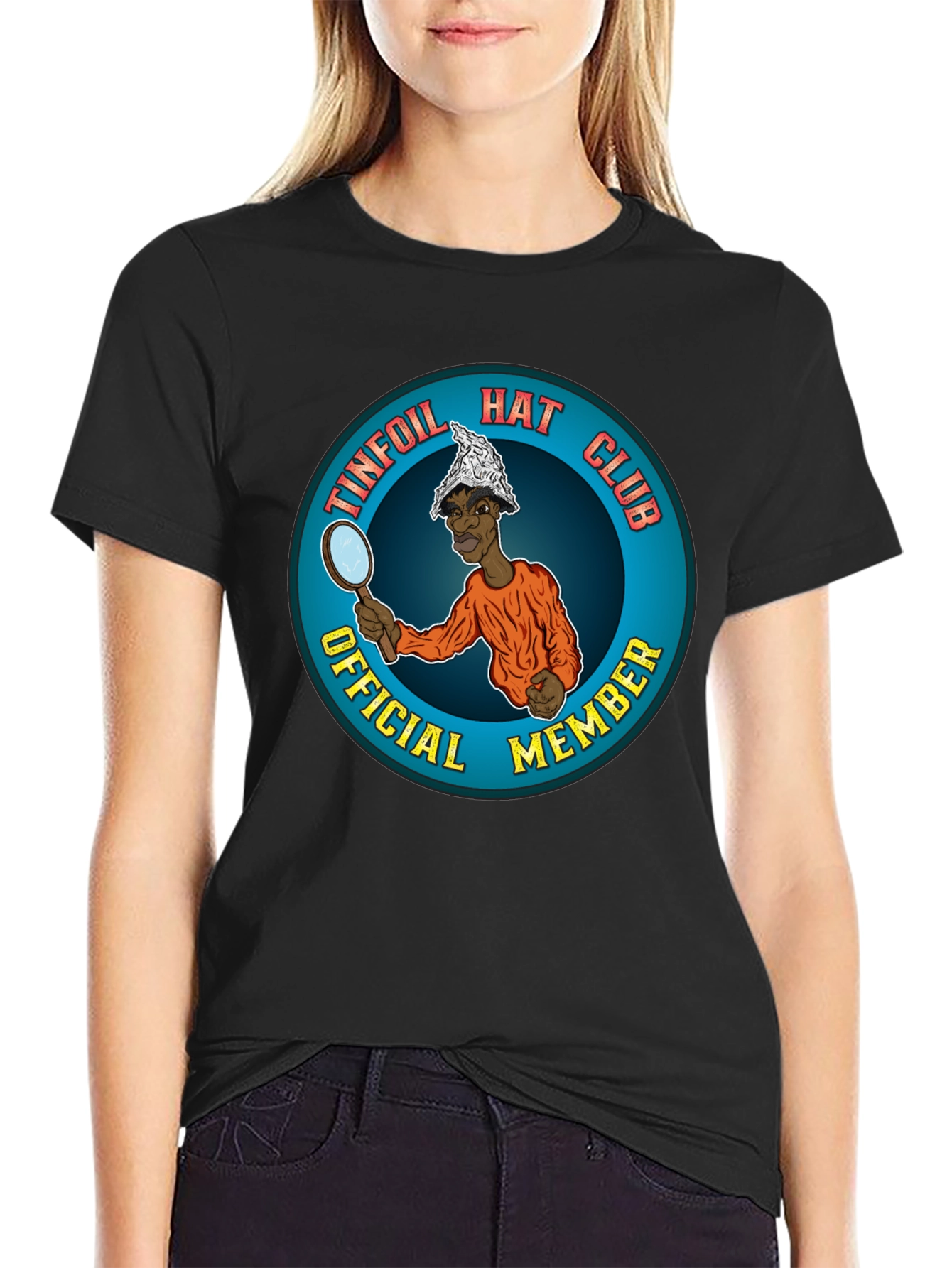 Tinfoil Hat Club Official Member Black T-Shirt
