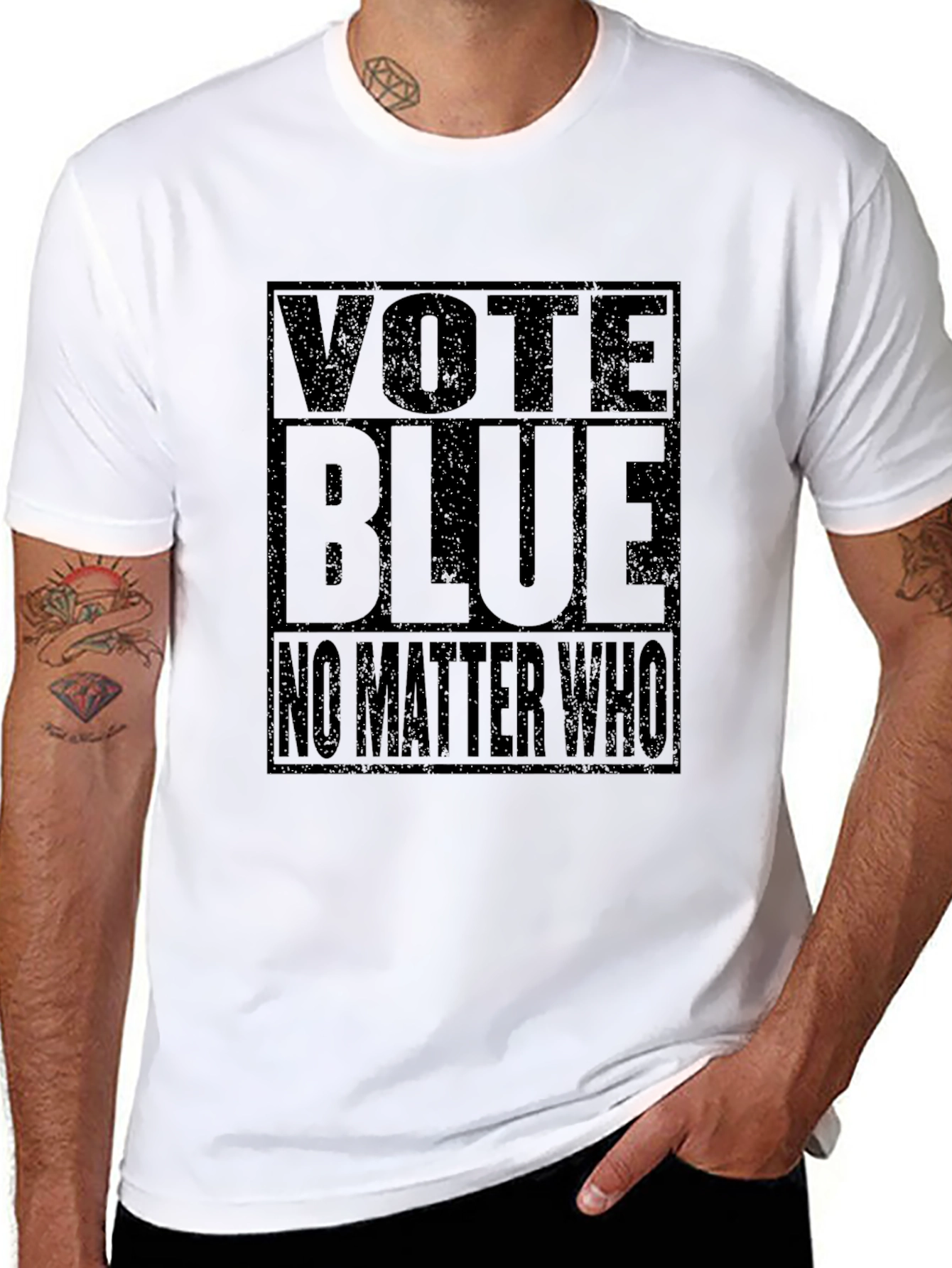 Vote Blue No Matter Who Graphic T-Shirt