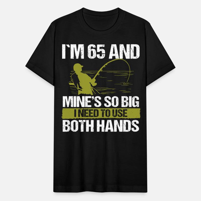 65 Year Old Fishing Lure Fisherman Rod Funny 65