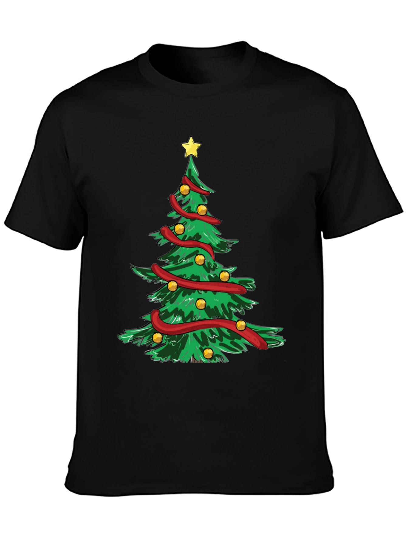 Christmas Tree Graphic T-Shirt Holiday Festive Tee