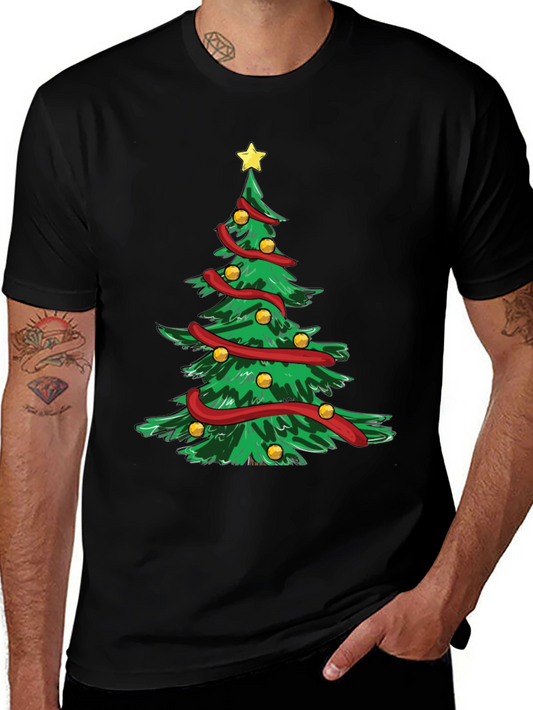 Christmas Tree Graphic T-Shirt Holiday Festive Tee