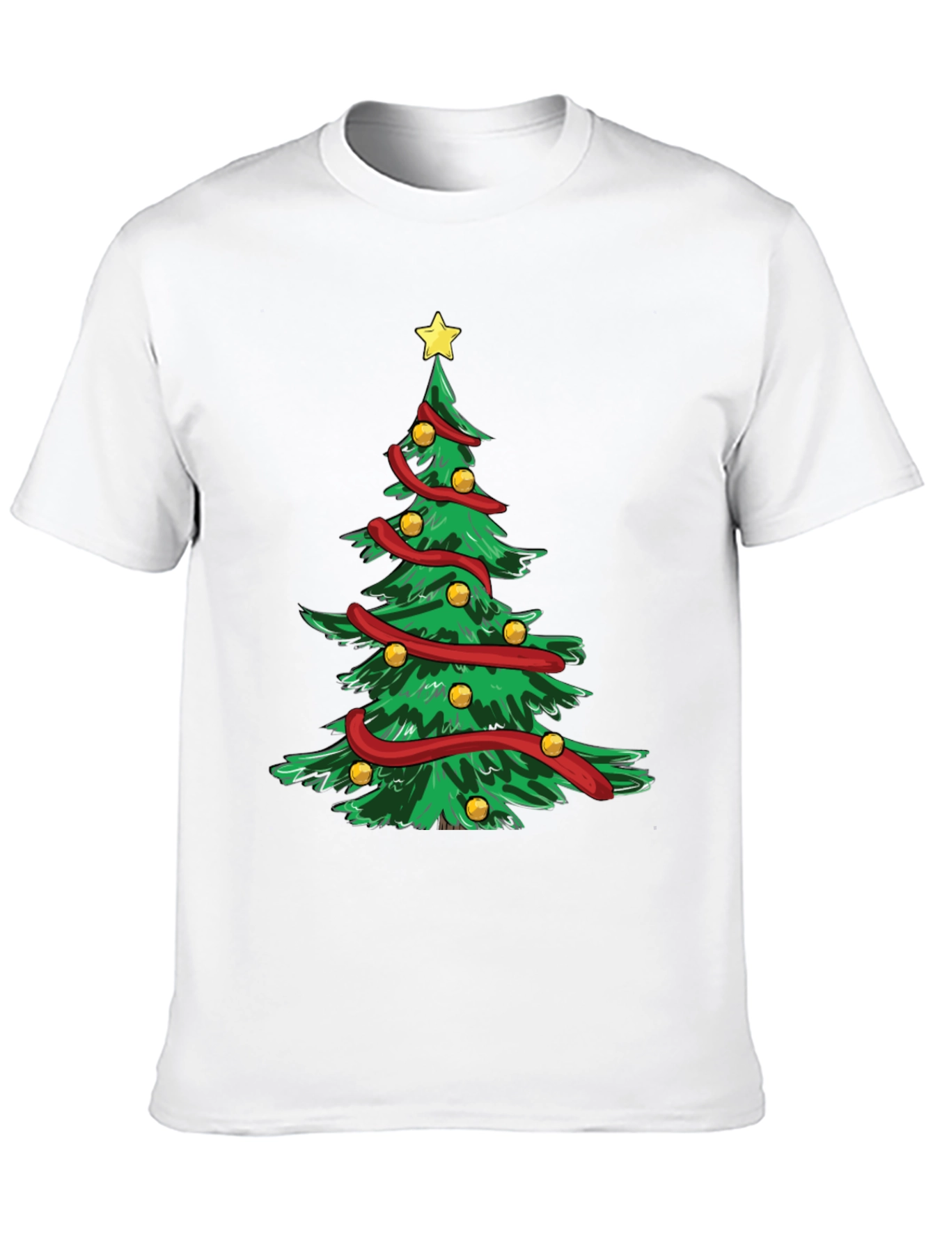 Christmas Tree Graphic T-Shirt Holiday Festive Tee