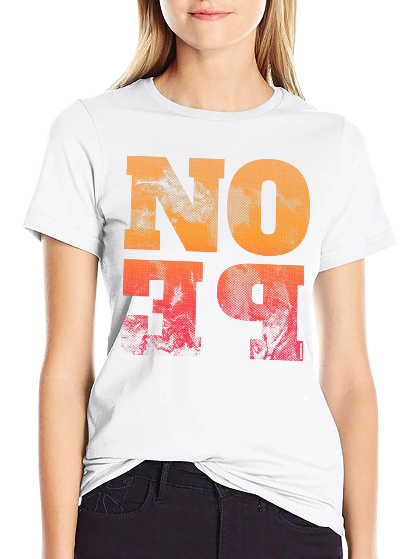 Abstract Graphic Print Mens Black T-Shirt