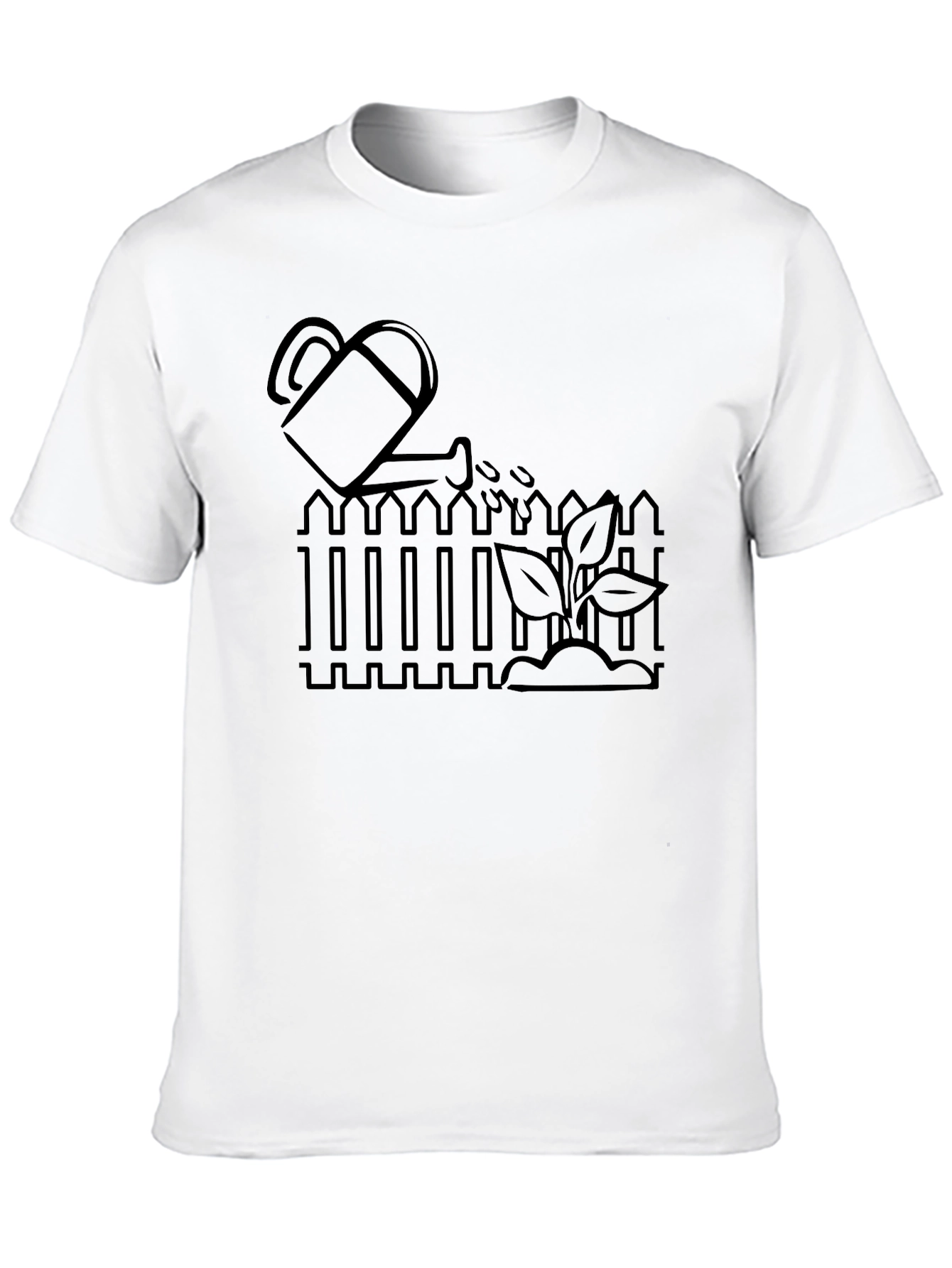 Gardening T-Shirt: Watering Can Design