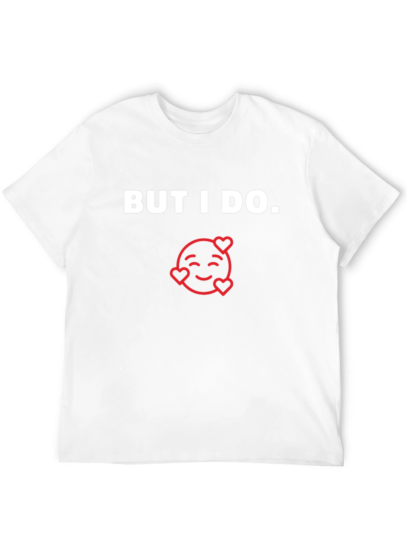 But I Do Emoji Heart Graphic Black T-Shirt