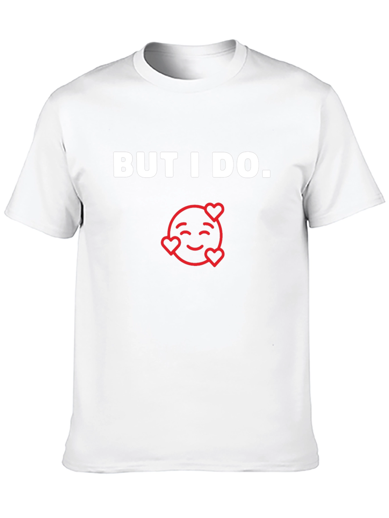 But I Do Emoji Heart Graphic Black T-Shirt