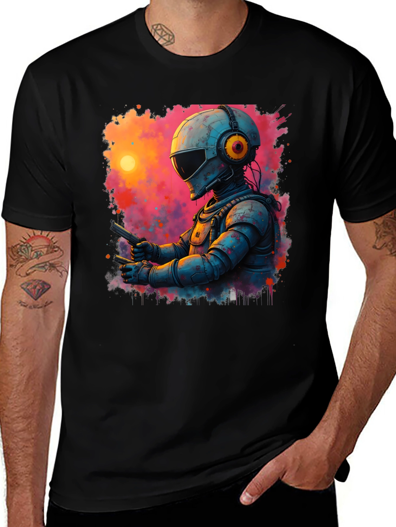 Retro Sci-Fi Astronaut T-Shirt