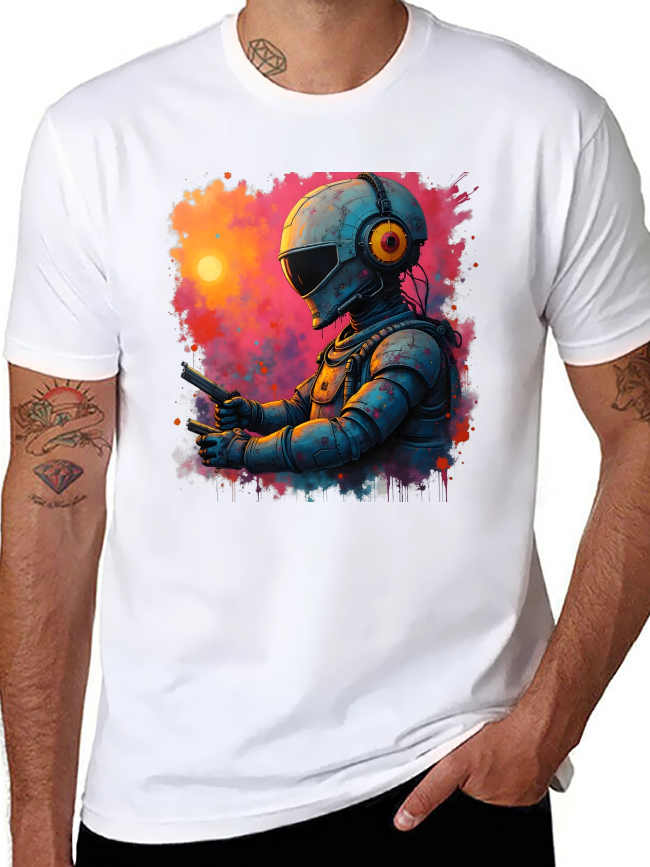 Retro Sci-Fi Astronaut T-Shirt
