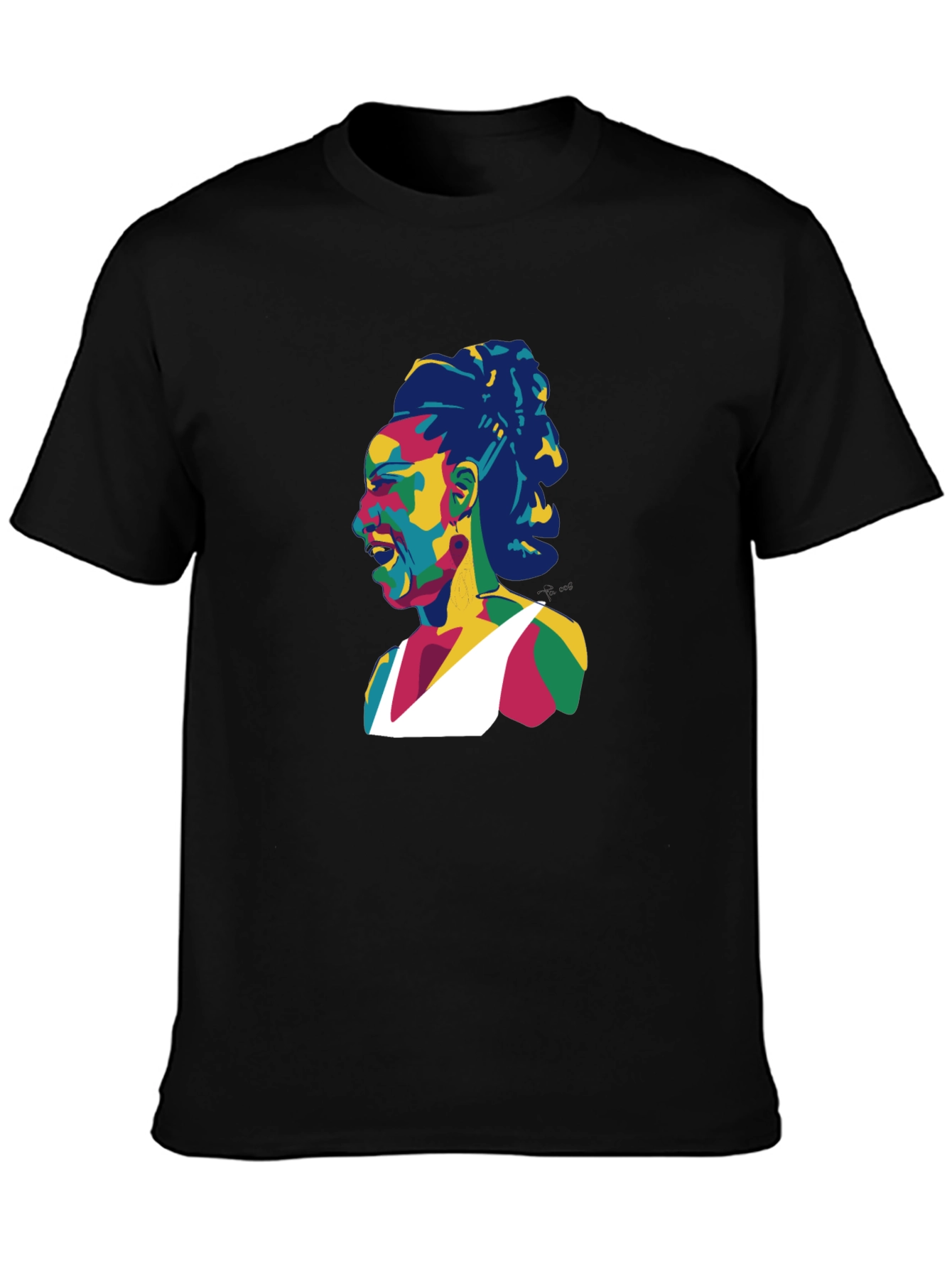 Pop Art Athlete Black T-Shirt