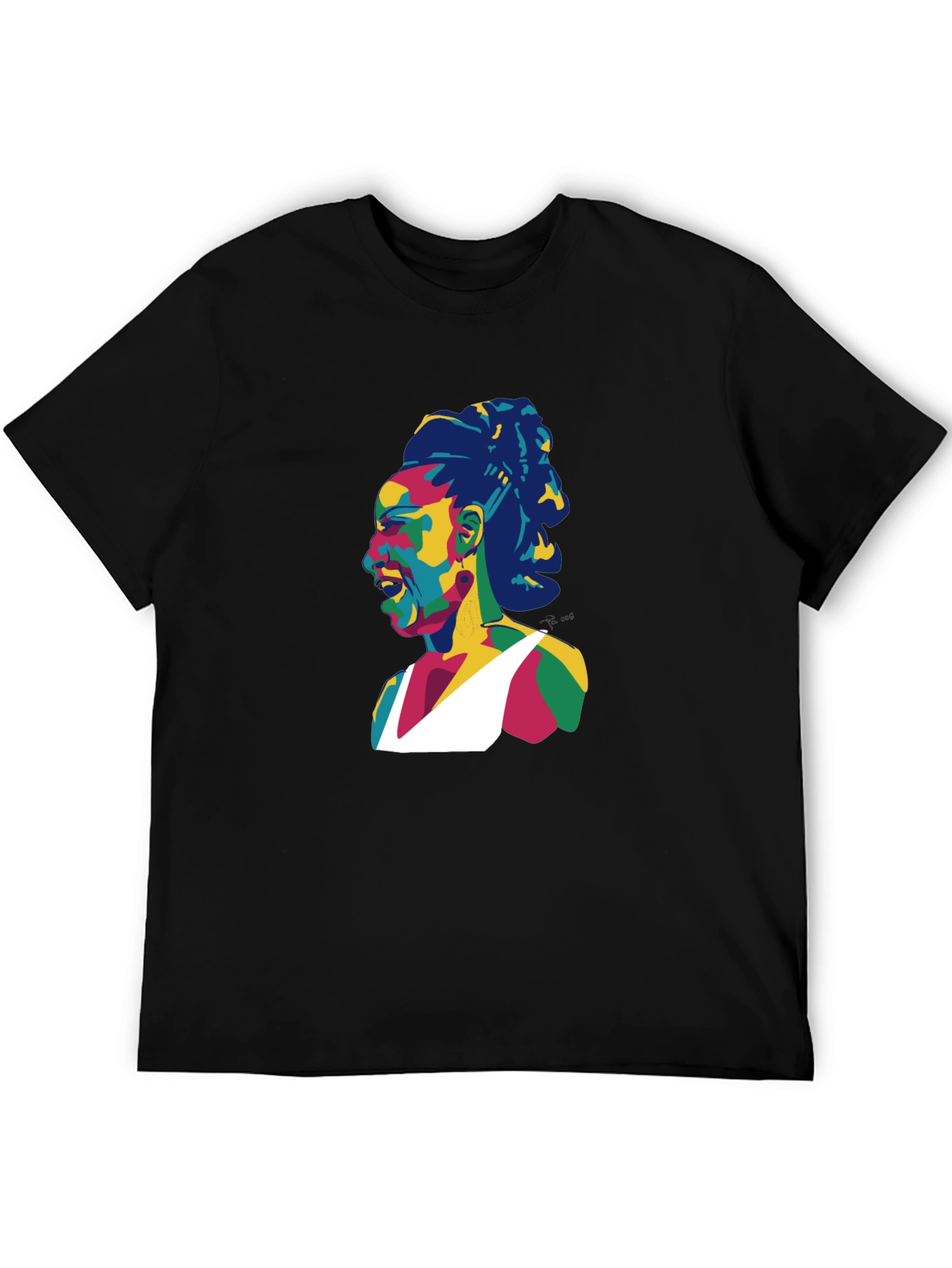 Pop Art Athlete Black T-Shirt