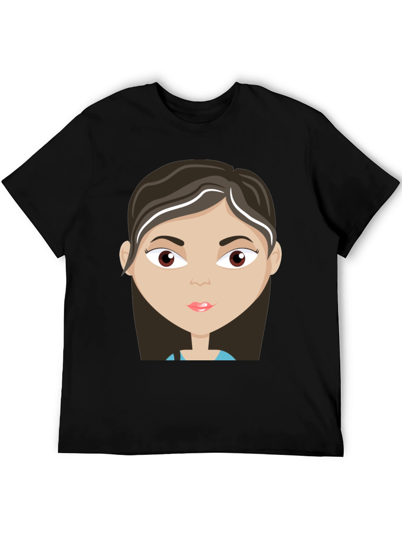 Cartoon Girl Graphic T-Shirt