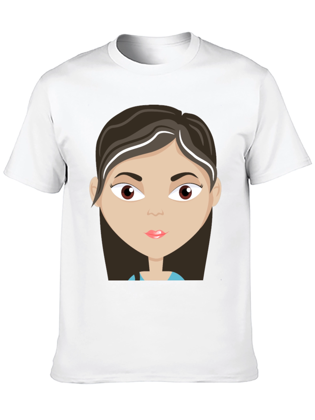 Cartoon Girl Graphic T-Shirt