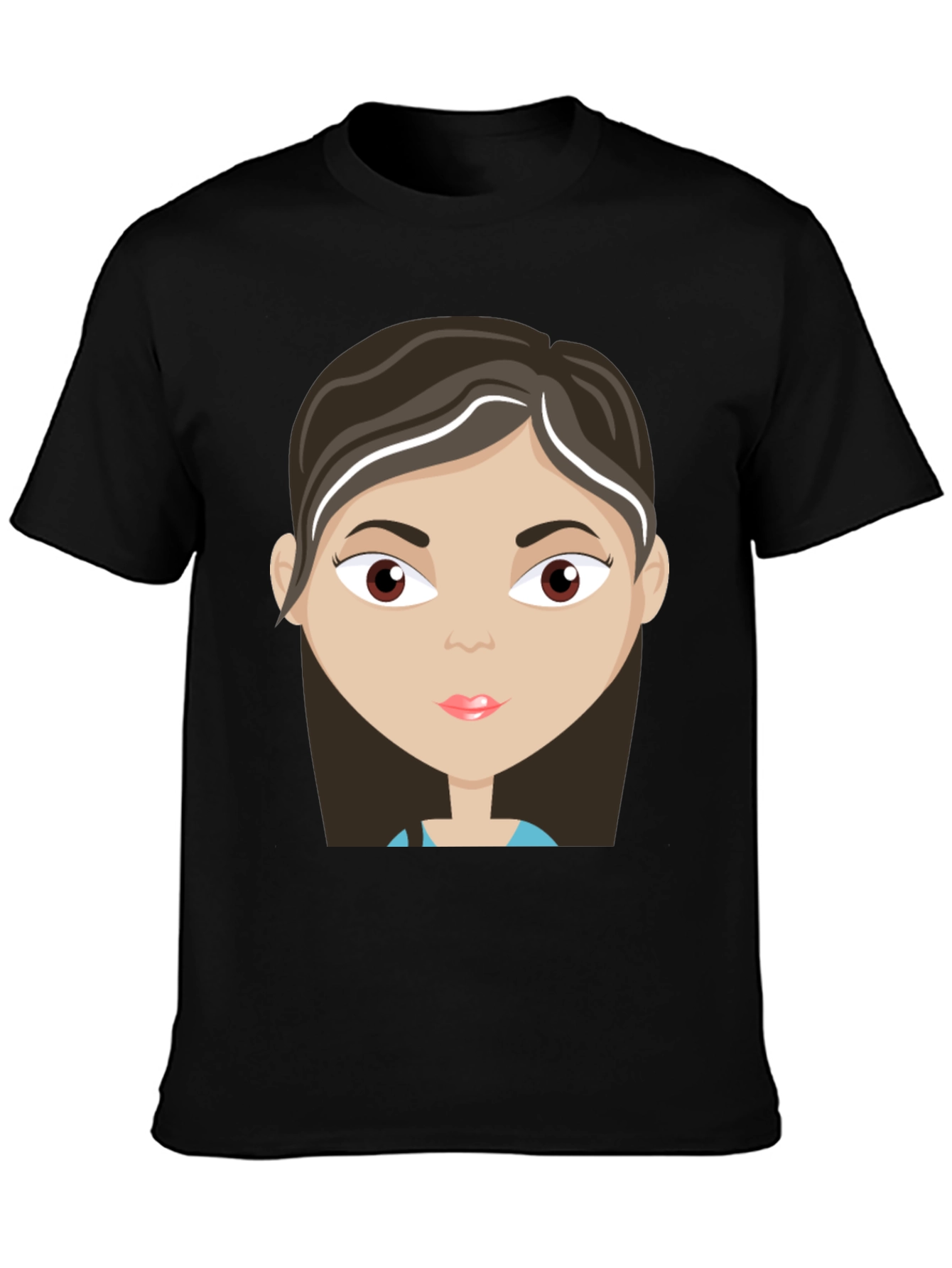 Cartoon Girl Graphic T-Shirt