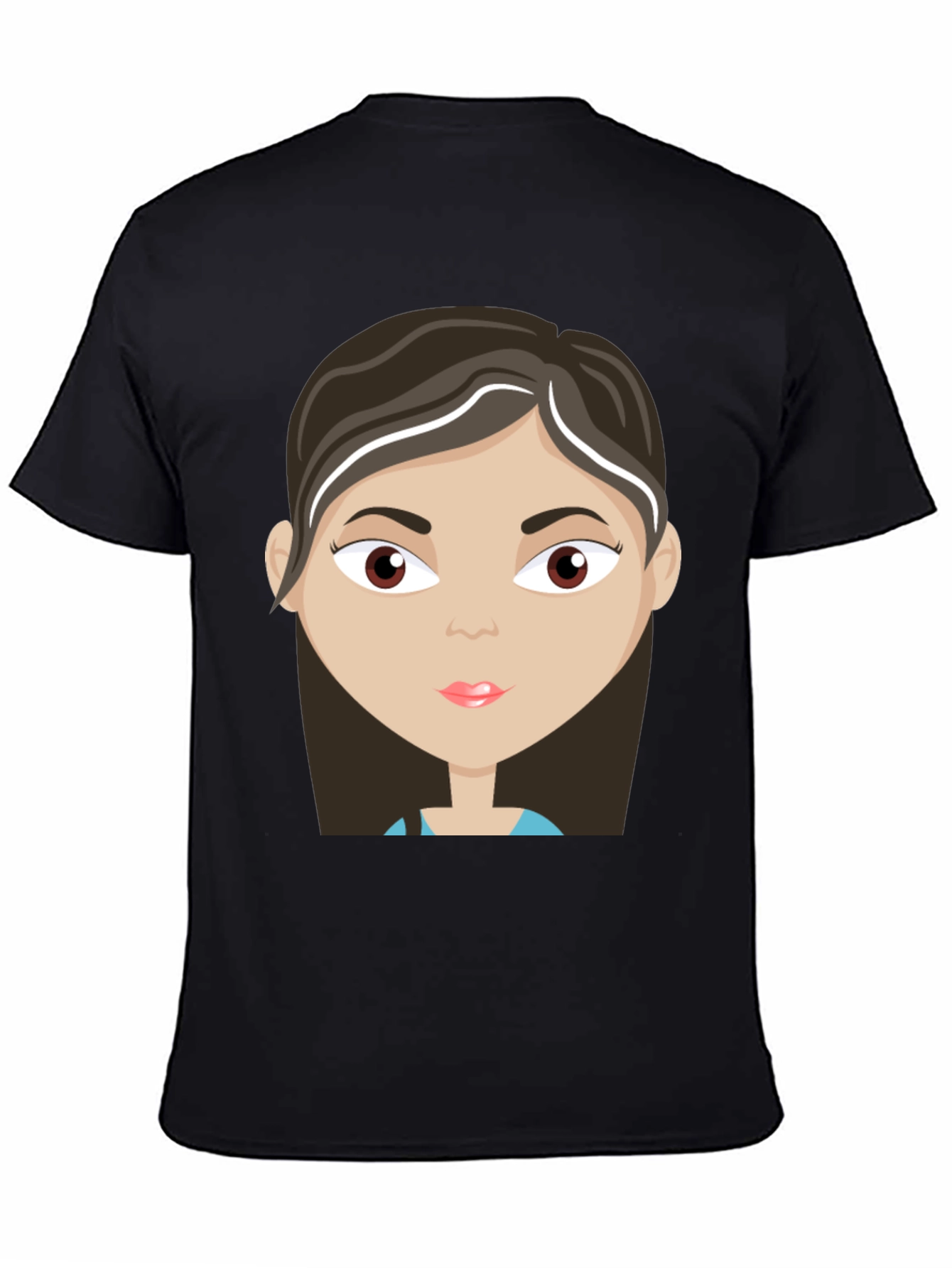 Cartoon Girl Graphic T-Shirt
