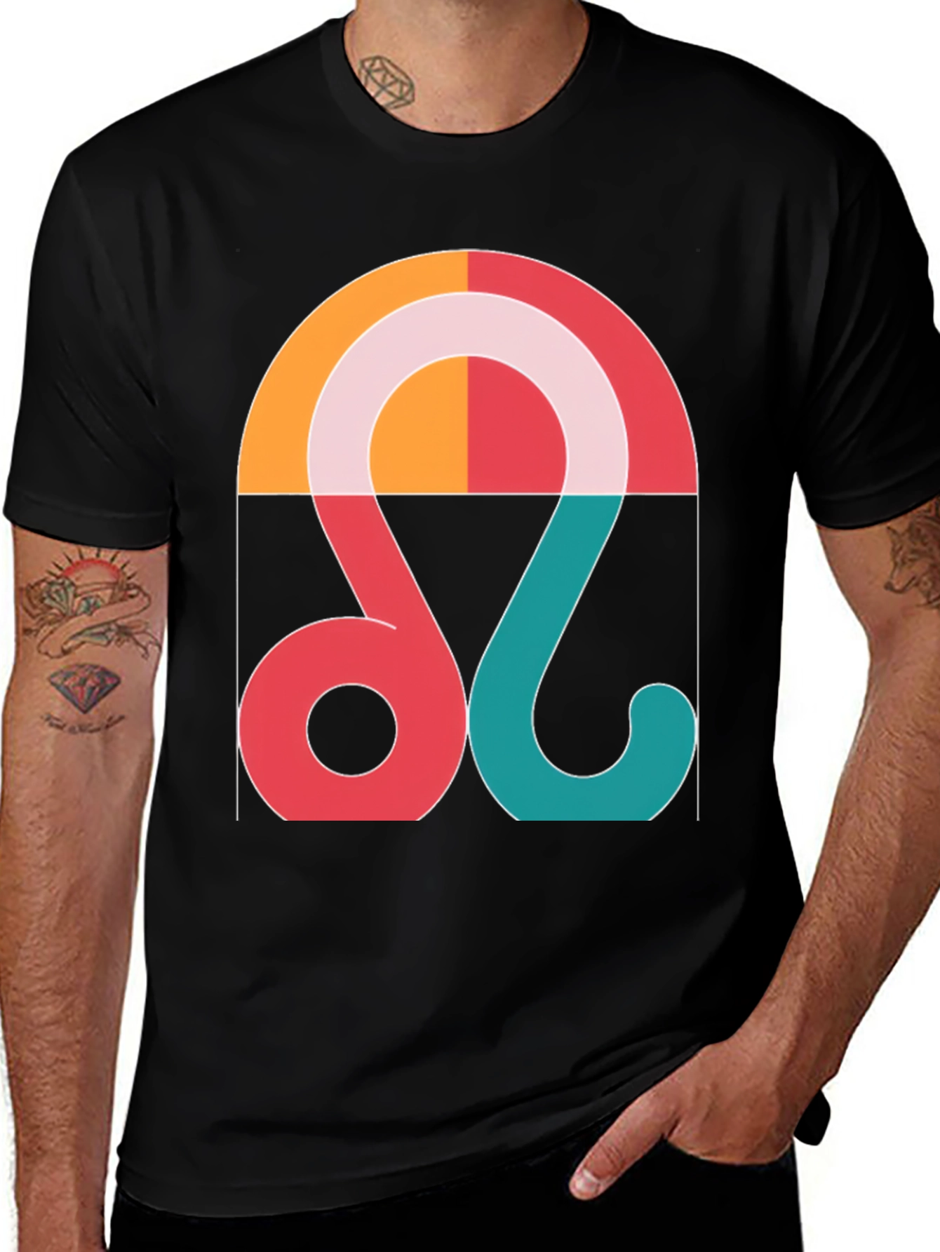 Retro Leo Zodiac Graphic Tee