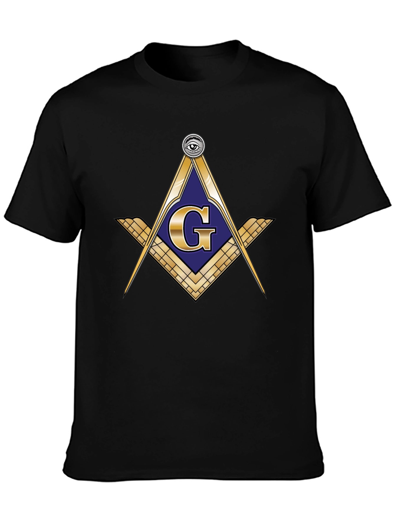 Masonic Symbol Black T-Shirt
