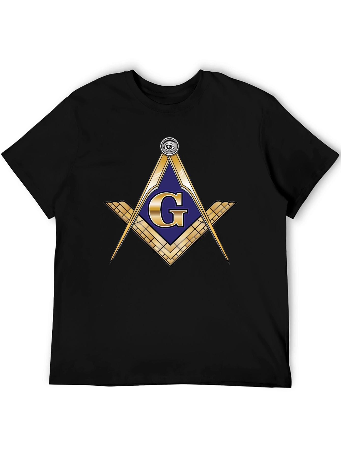 Masonic Symbol Black T-Shirt