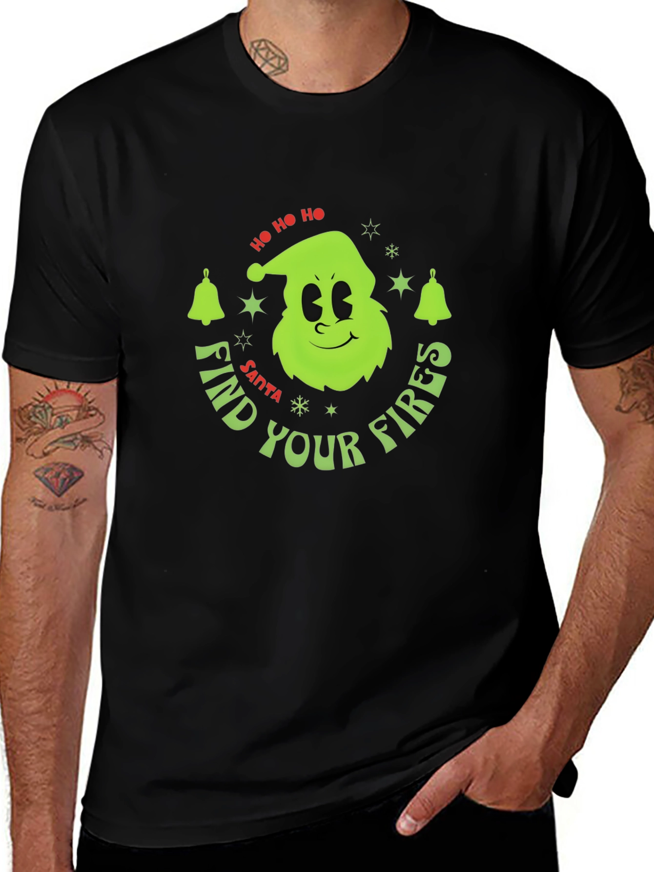 Find Your Fires Santa Grinch Holiday T-Shirt