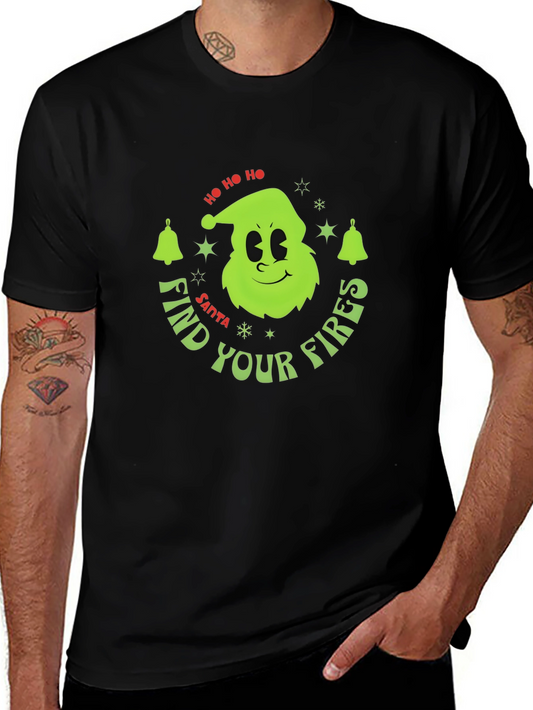Find Your Fires Santa Grinch Holiday T-Shirt
