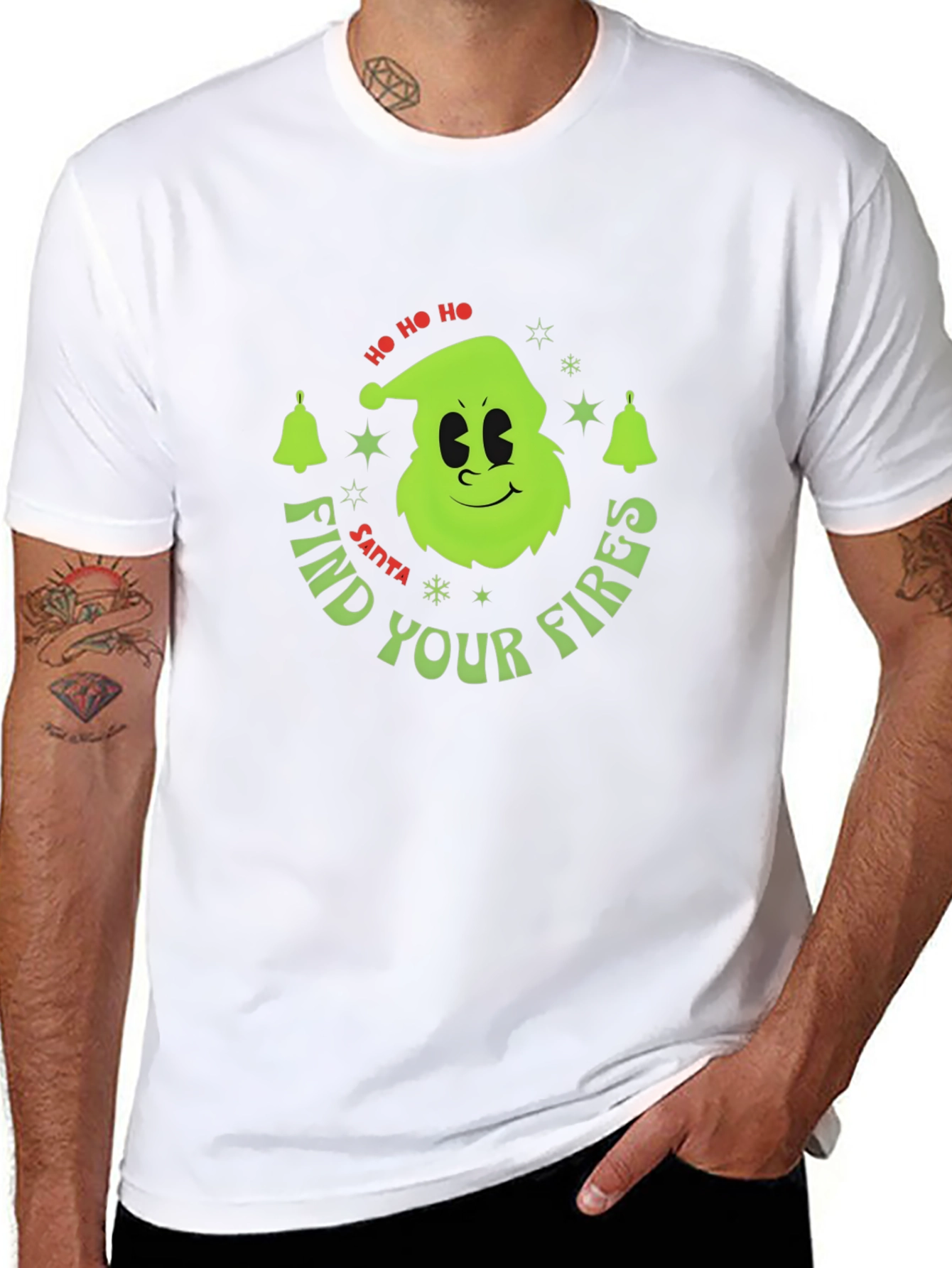 Find Your Fires Santa Grinch Holiday T-Shirt