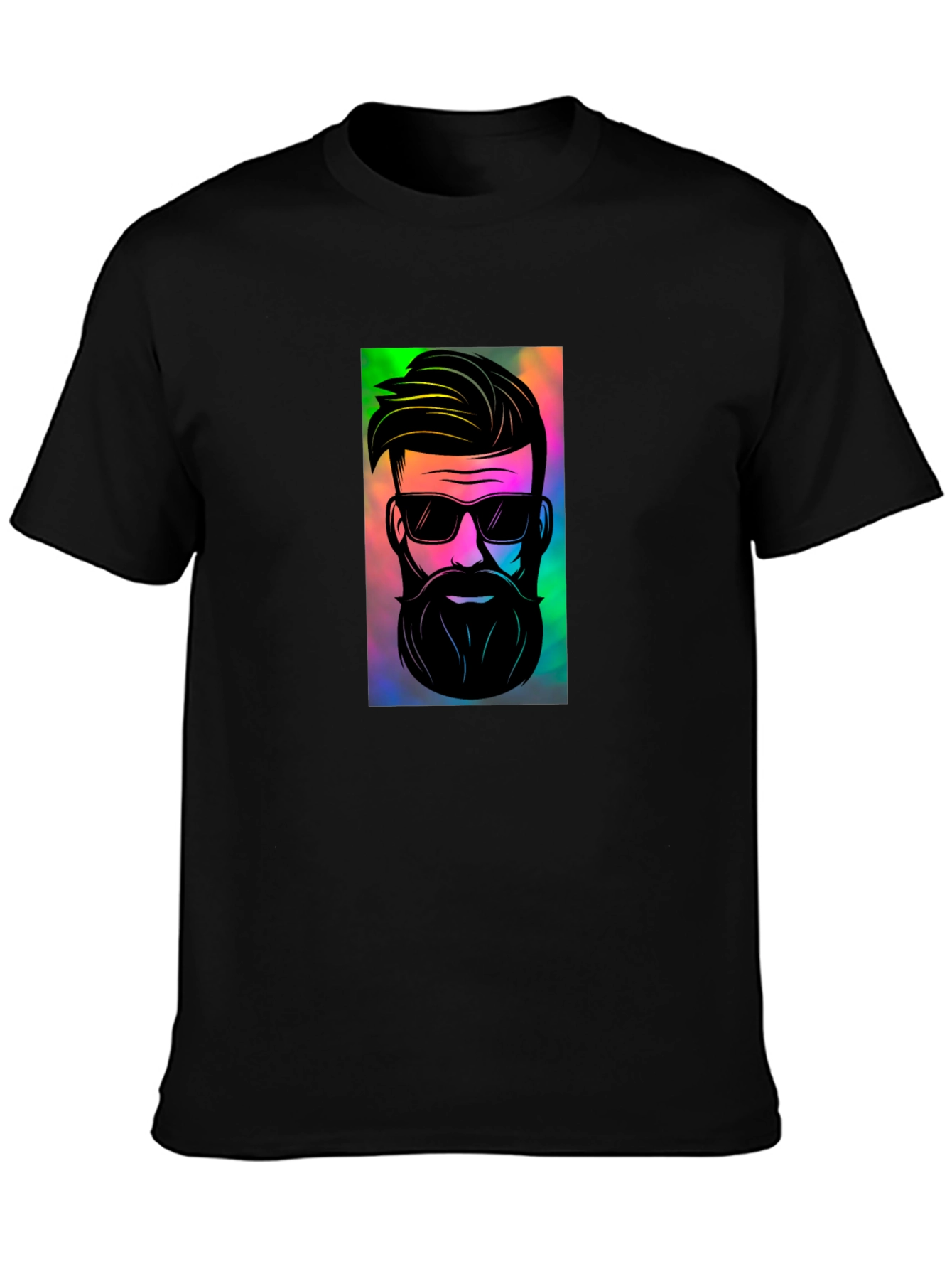 Cool Graphic Print Black T-Shirt