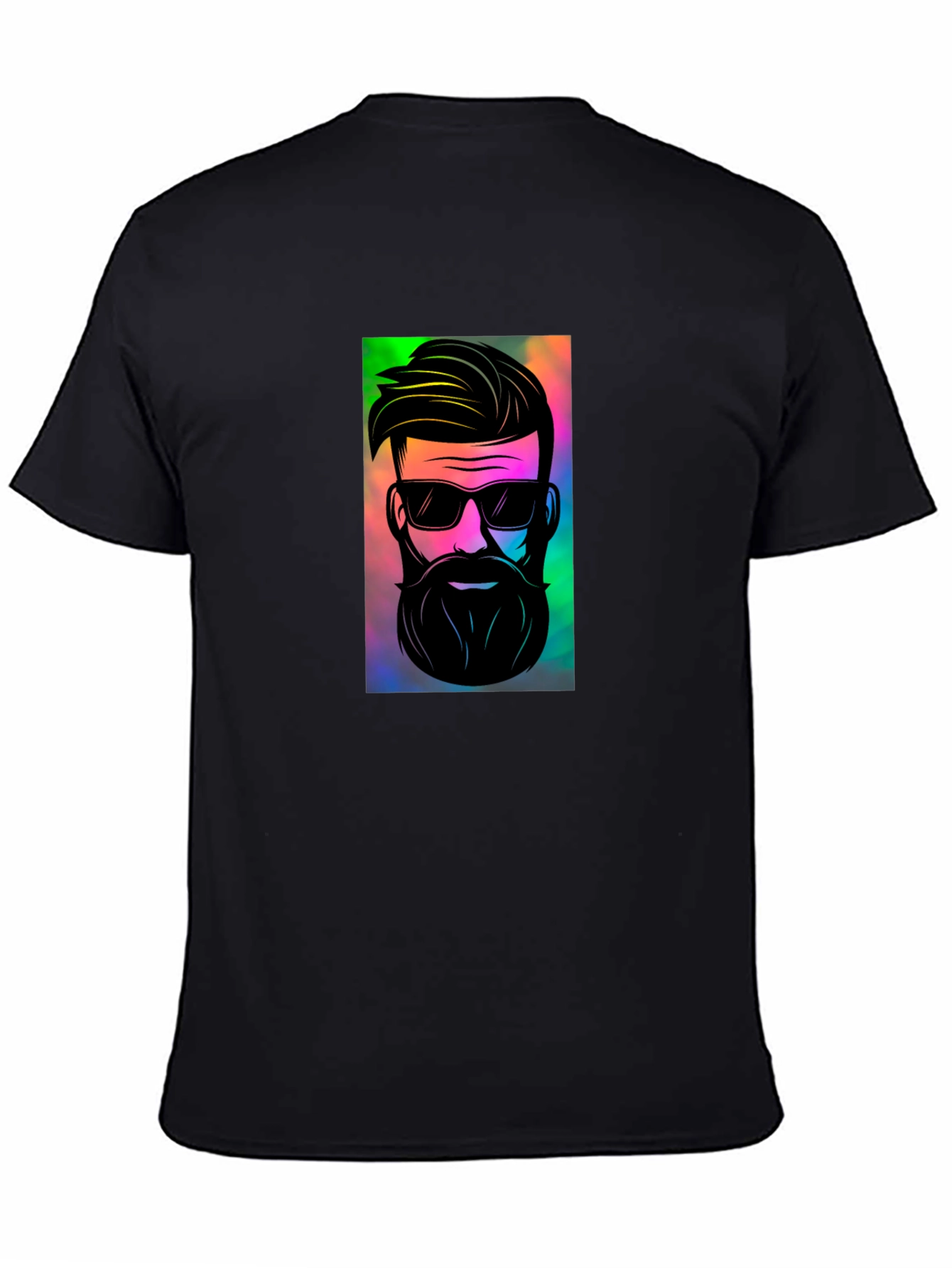 Cool Graphic Print Black T-Shirt
