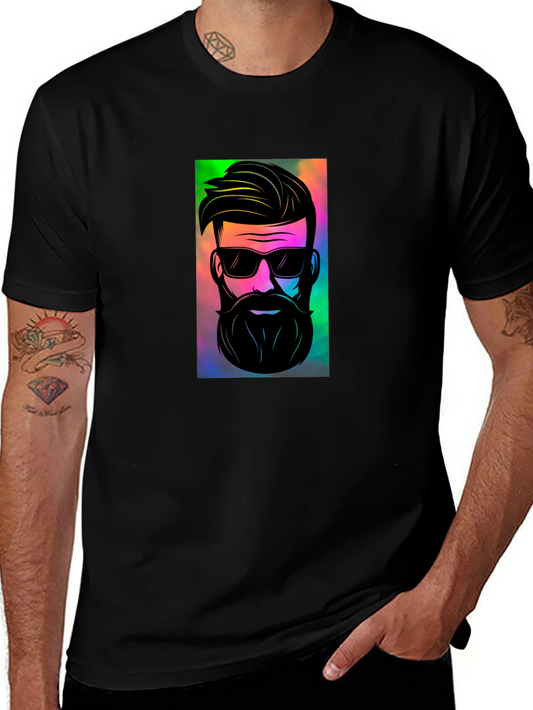 Cool Graphic Print Black T-Shirt