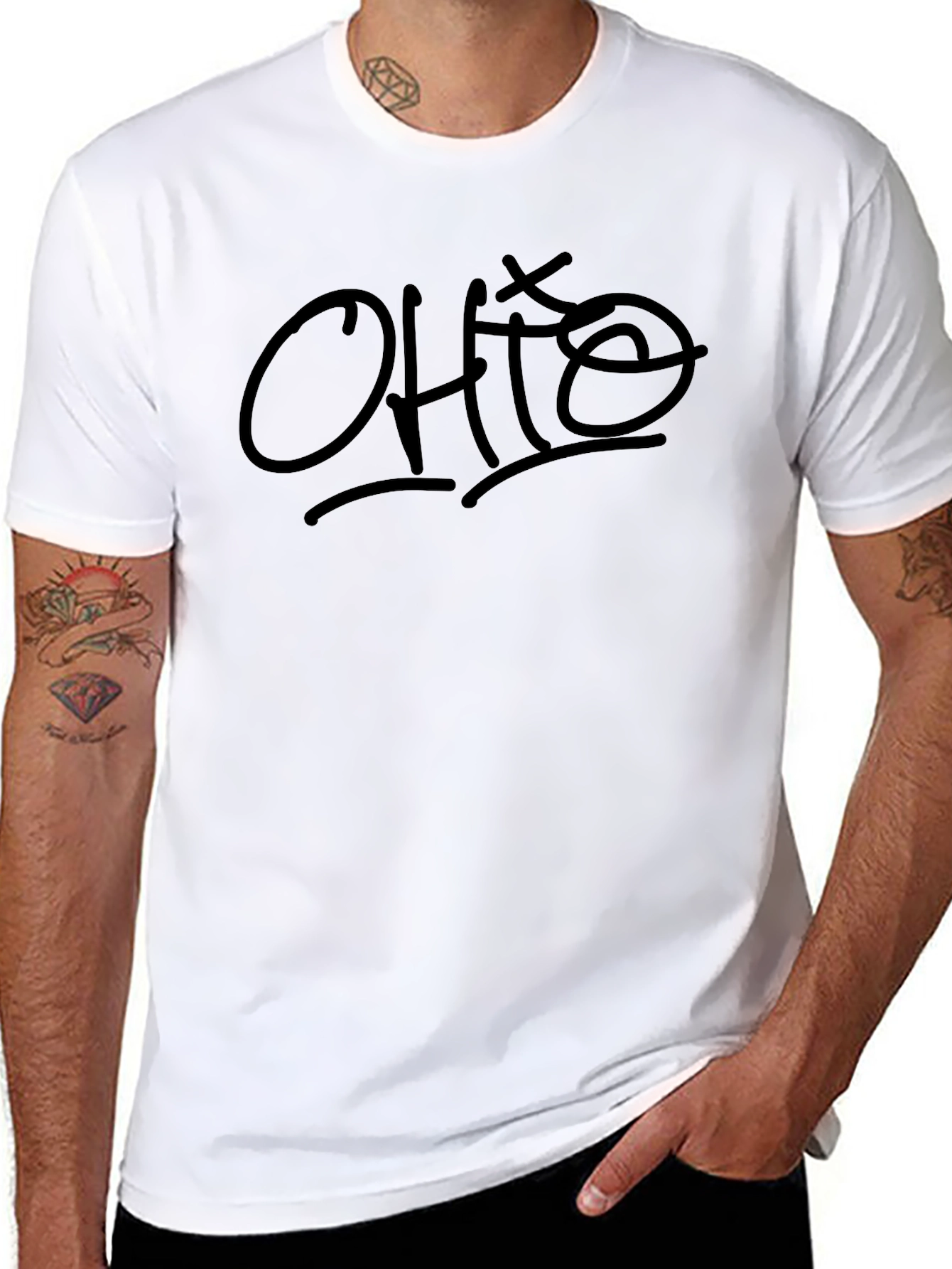 Ohio Script Black Tee - Casual Style