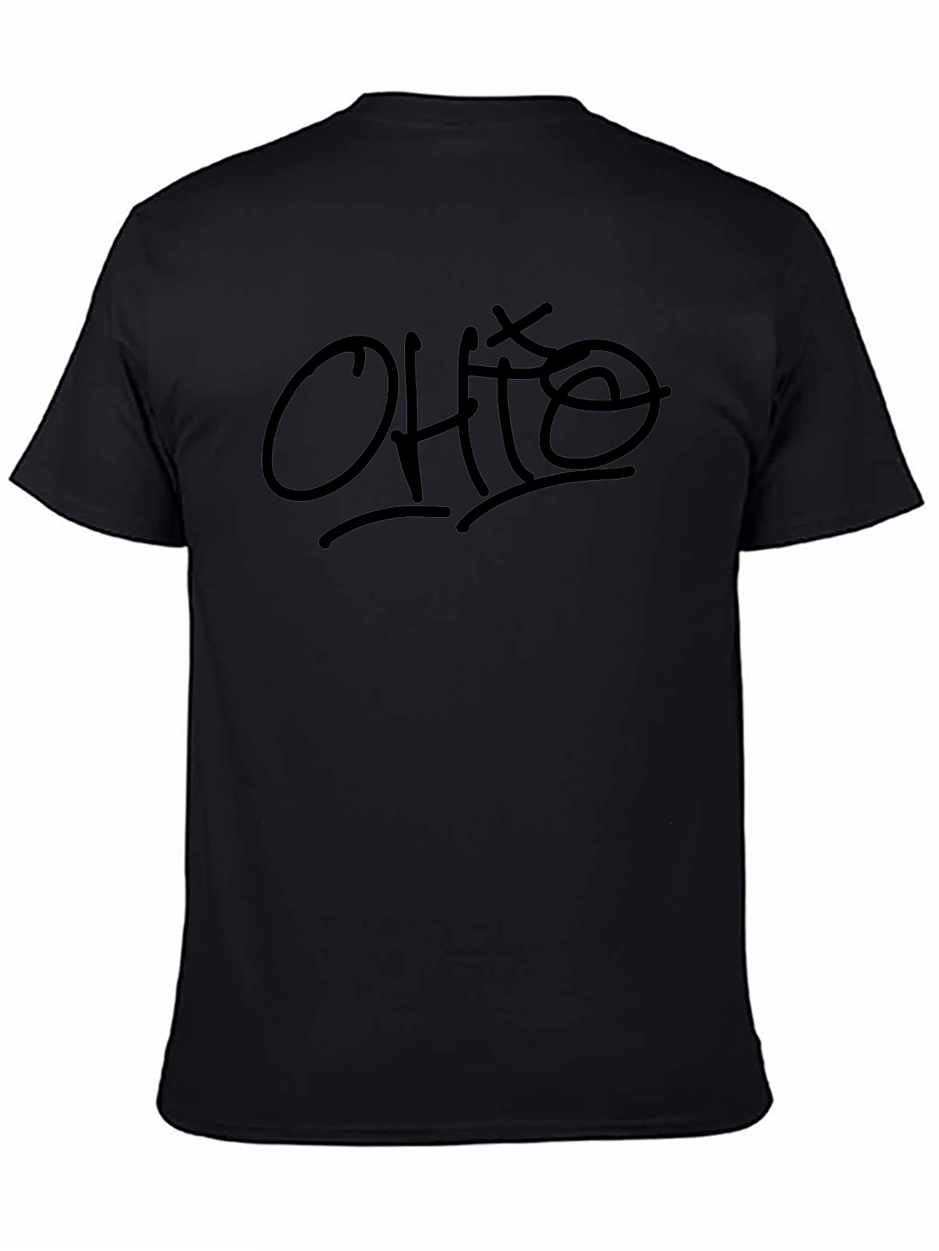Ohio Script Black Tee - Casual Style