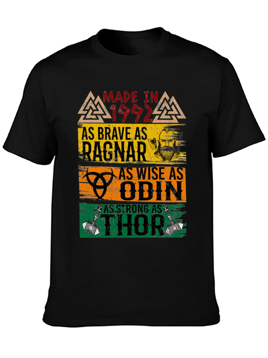 Made In 1992 Viking T-Shirt Ragnar Odin Thor