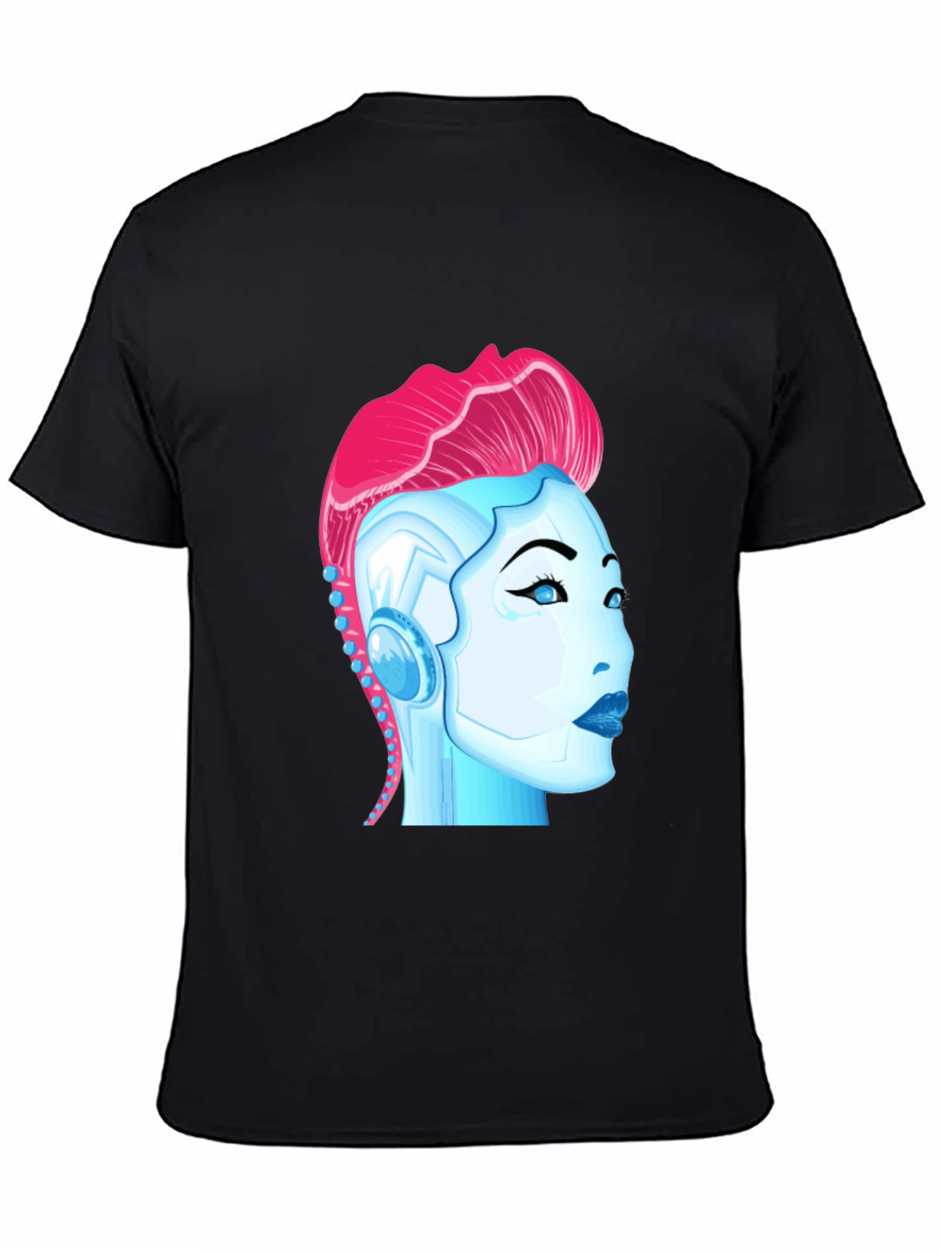 Cyberpunk Robot Girl Graphic T-Shirt