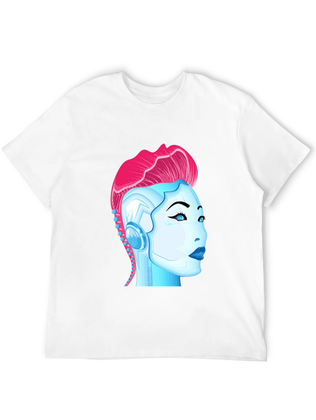Cyberpunk Robot Girl Graphic T-Shirt